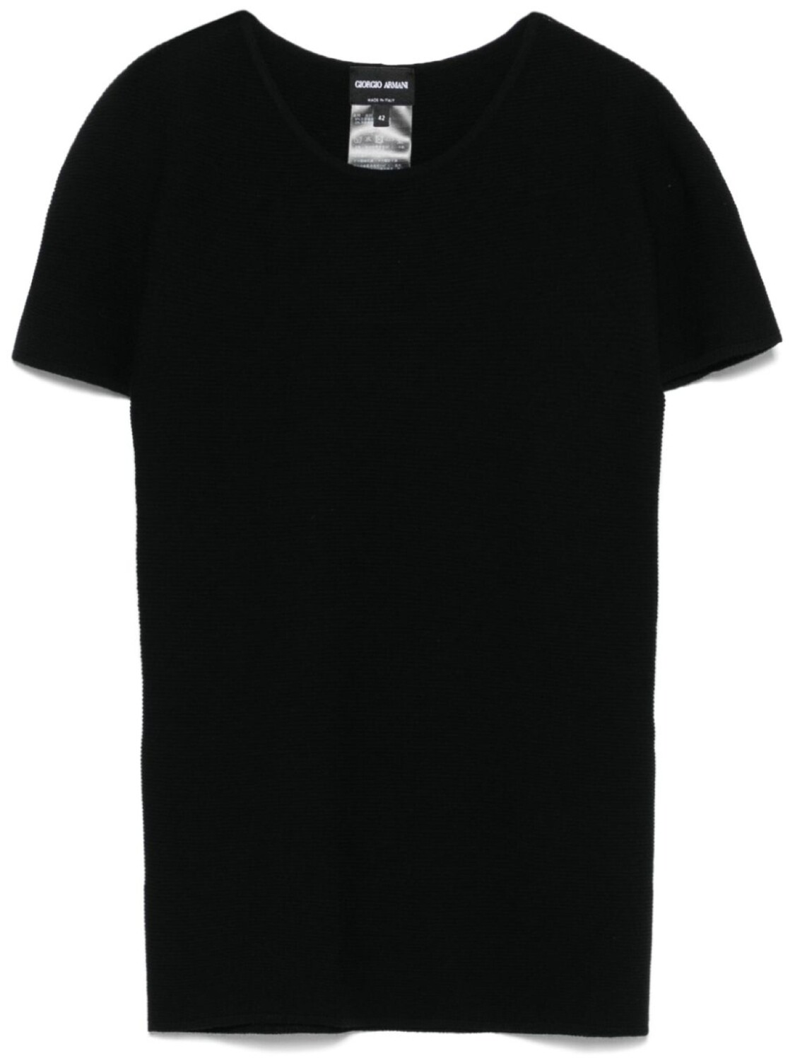 

Giorgio Armani футболка в рубчик, черный