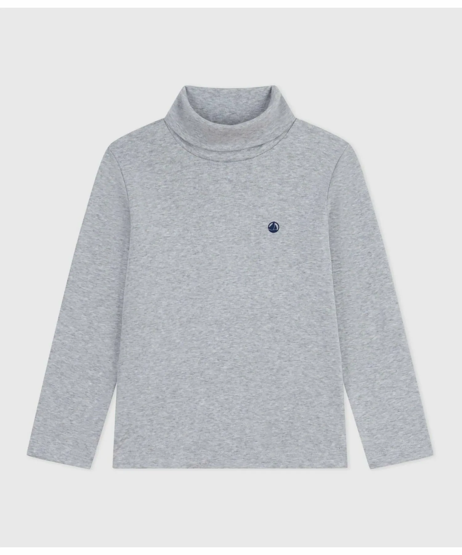 Футболка с длинными рукавами и высоким воротником PETIT BATEAU, Gray
