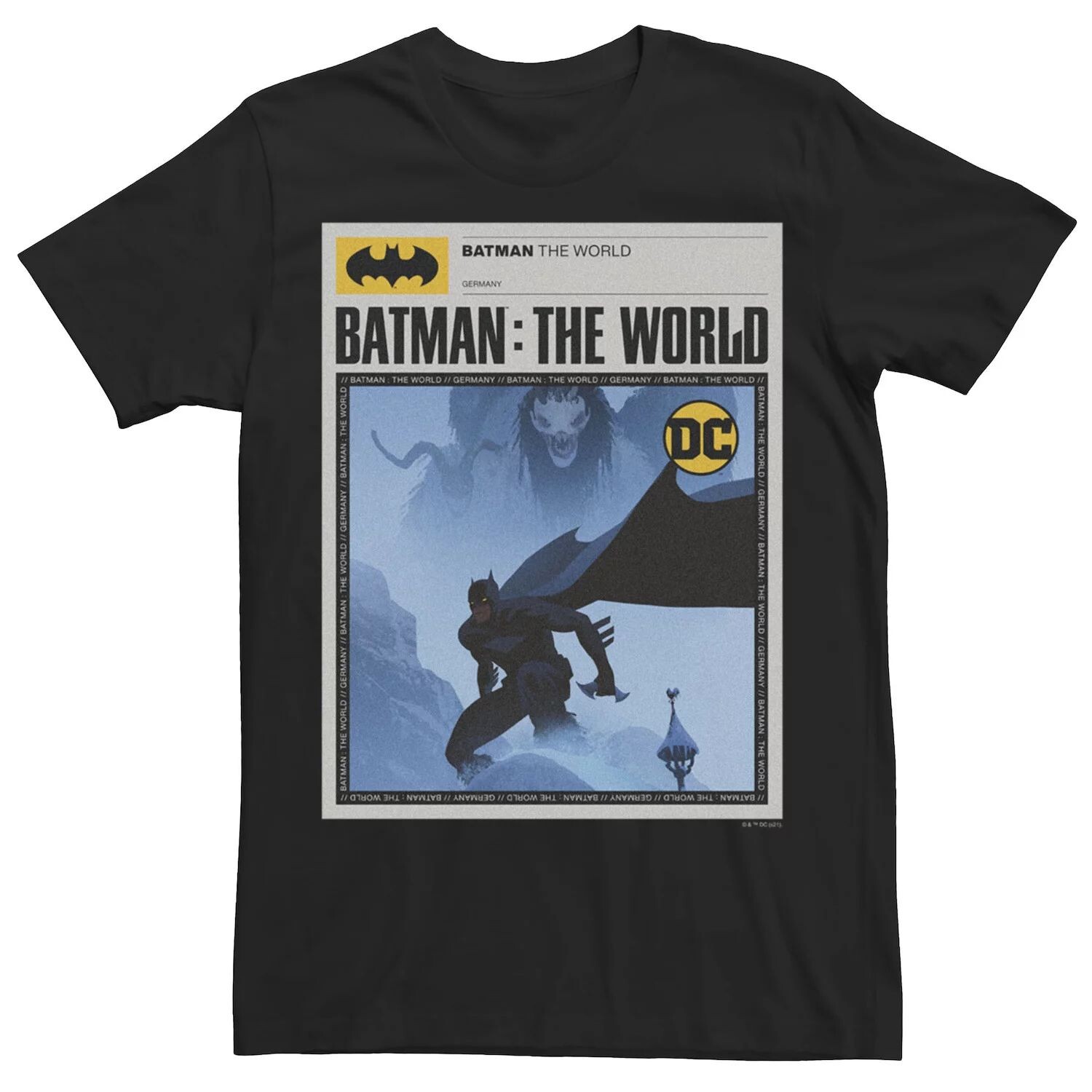 

Мужская футболка с плакатом Batman: The World Germany News Licensed Character