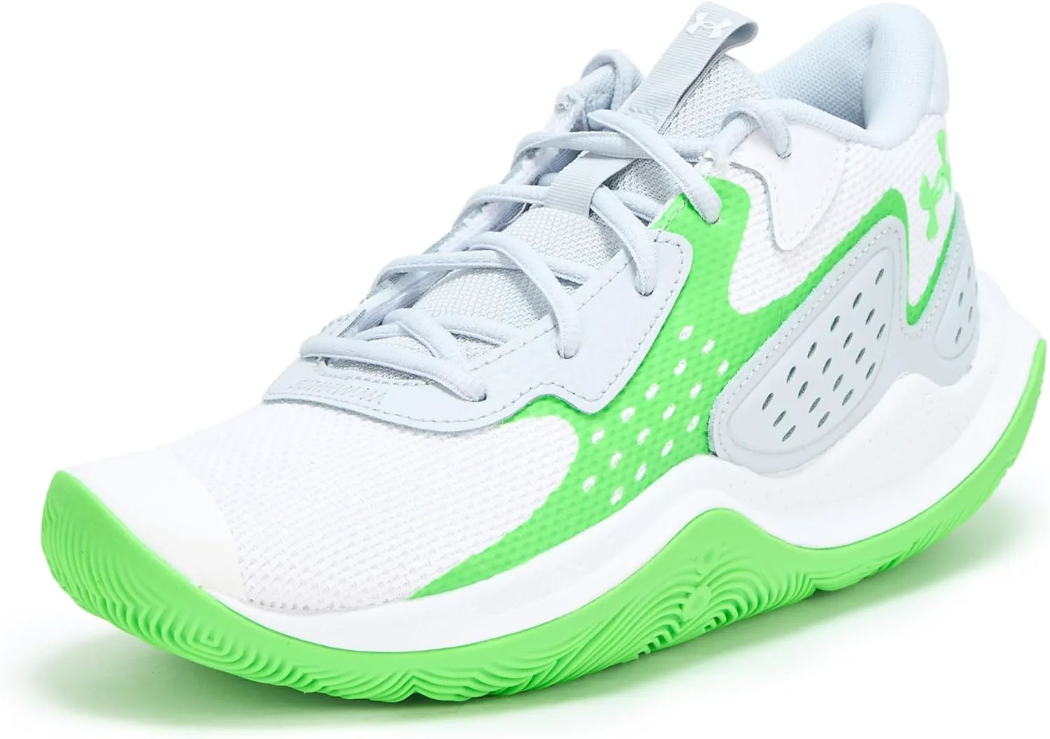 Баскетбольные кроссовки Under Armour Men's Ua Jet '23, белый/зеленый — фото 2