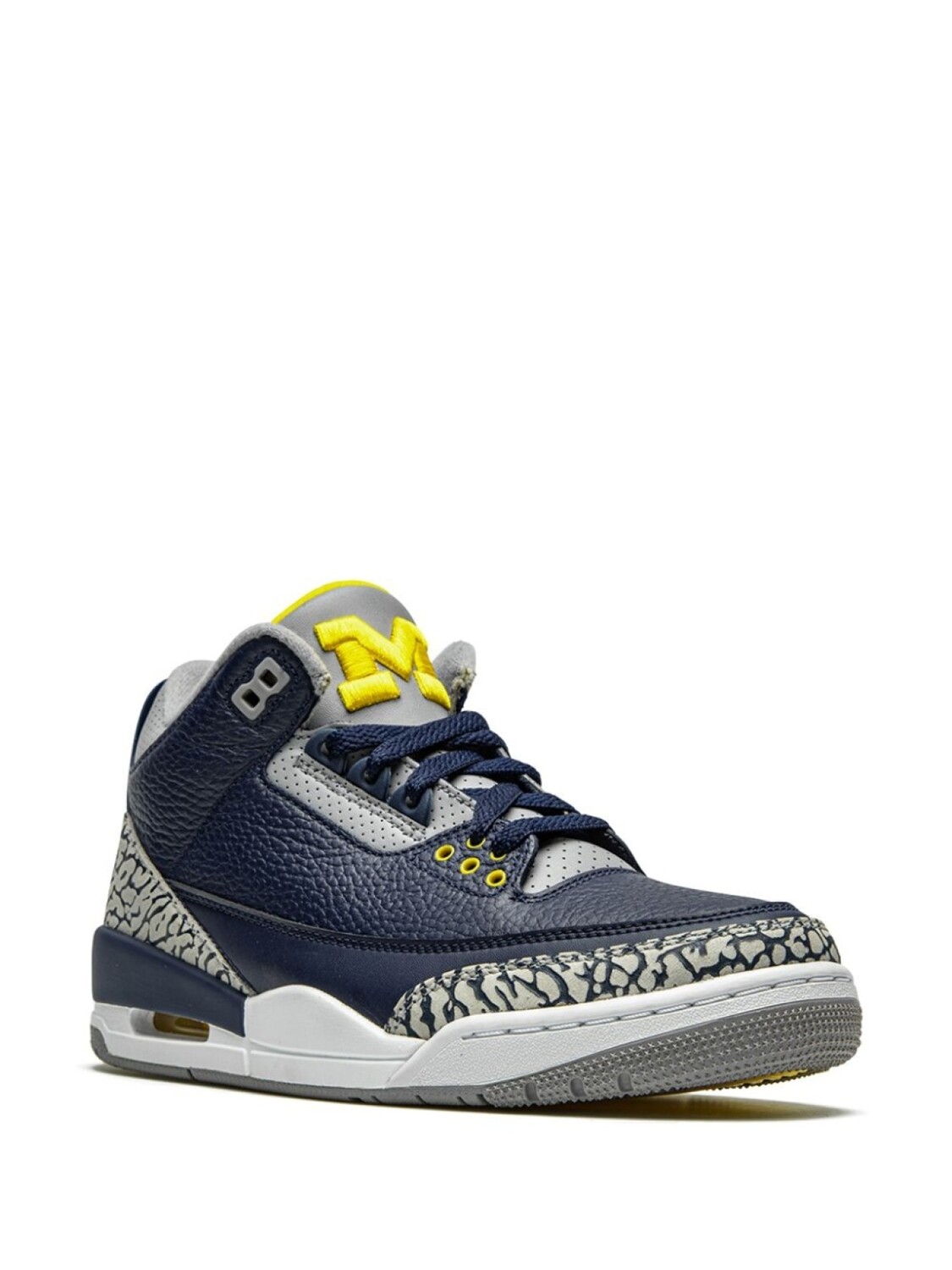 Кроссовки Jordan Air Jordan 3 Retro, черный/желтый — фото 2