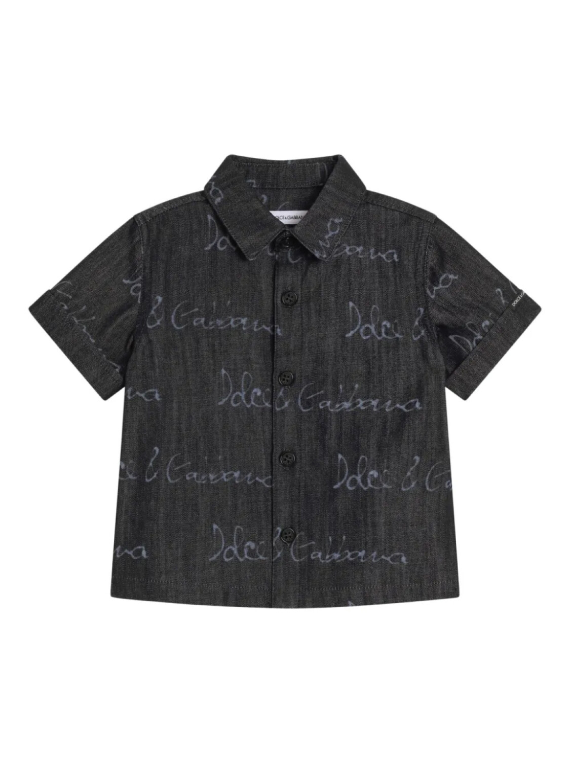 

Dolce & Gabbana Kids рубашка с логотипом, синий