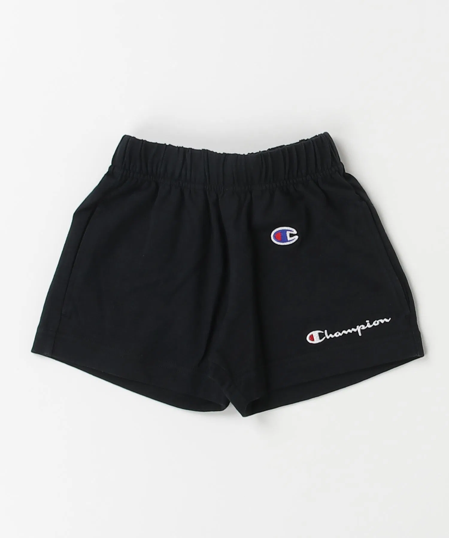 Детские шорты Champion из хлопка с вышивкой чёрные