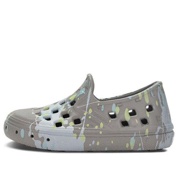 

Кроссовки trek slip-on 'paint splatter - frost grey' Vans, серый