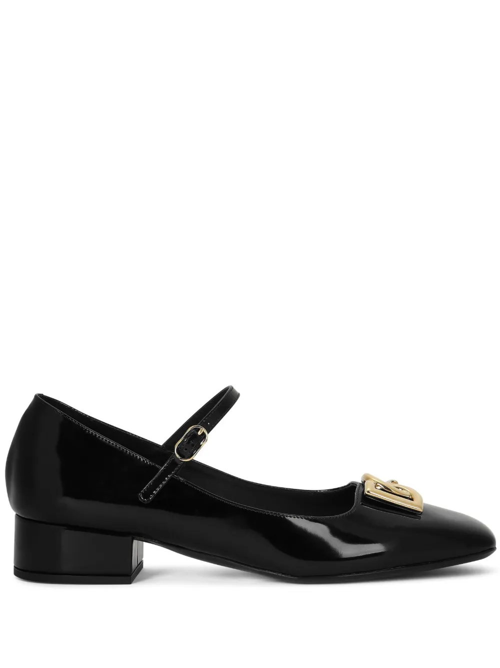 Туфли Мэри Джейн с логотипом DOLCE & GABBANA, черный