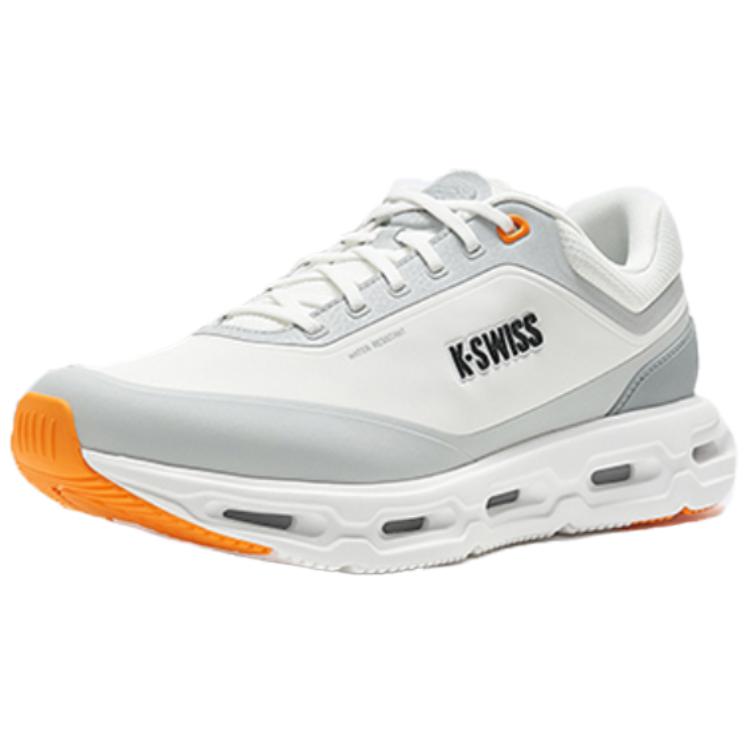 

K·SWISS Кроссовки KSWISS Slip Resistant Abrasion Resistant Low top Running Shoes Men's White Gray