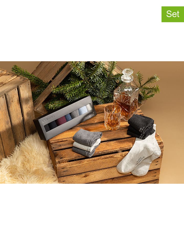 

Camano Набор из 7 пар носков антрацитового/разноцветного цвета