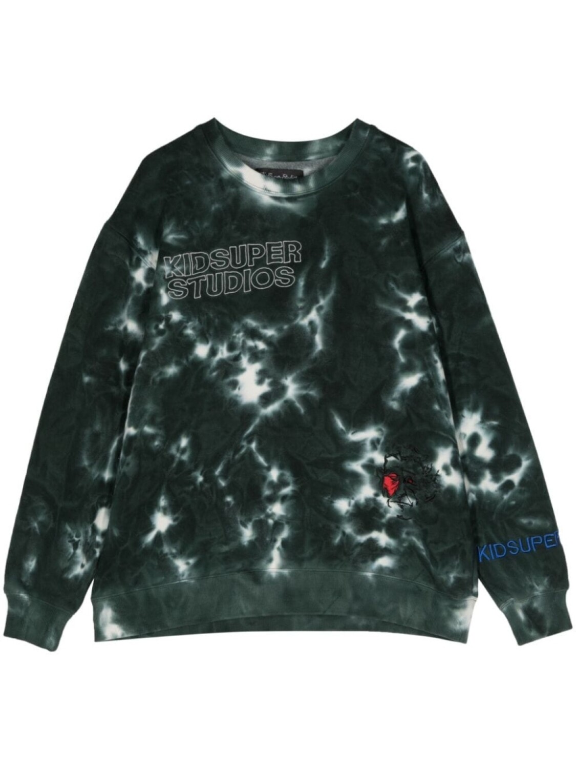 

KidSuper толстовка Dyed Super с вышивкой, зеленый