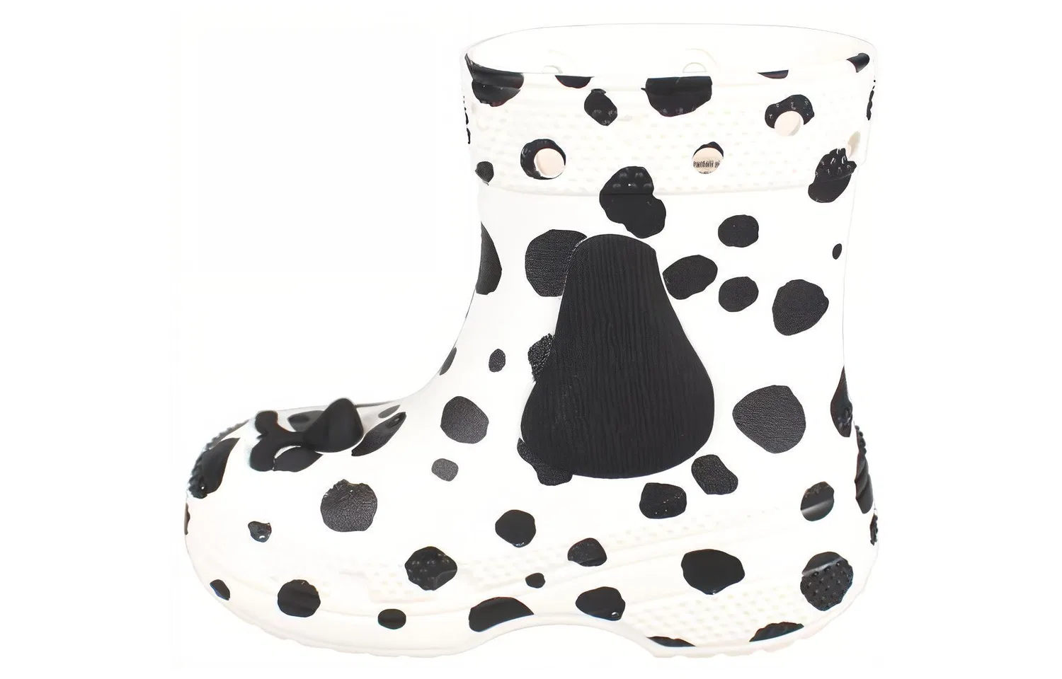 Детские утепленные ботинки Crocs I Am Dalmatian черно-белые