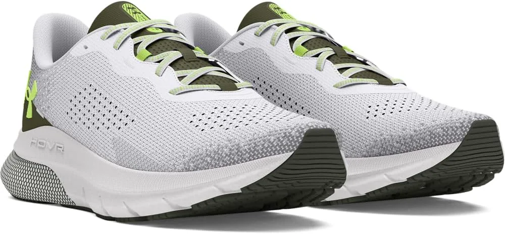 Мужские беговые кроссовки Under Armour HOVR Turbulence 2, белый/зеленый — фото 2