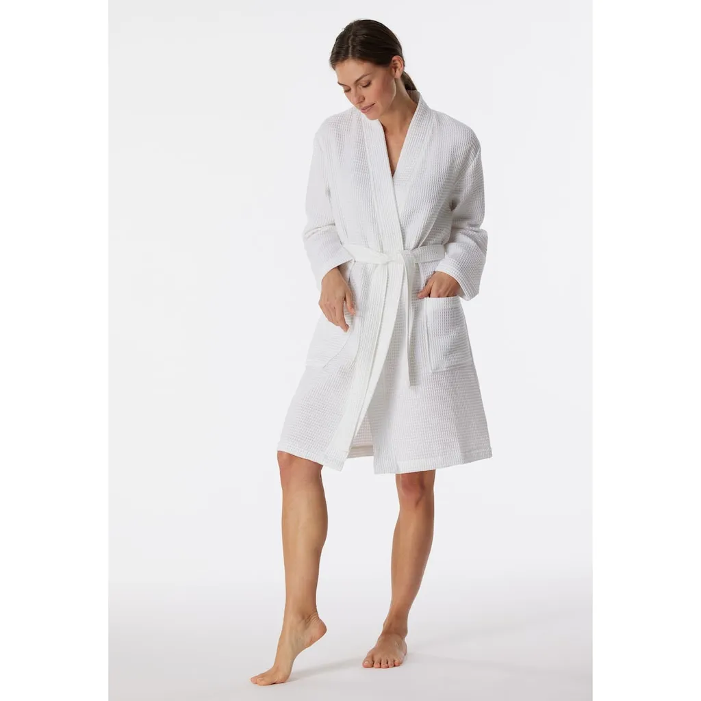 

Женский халат Original Classics с накладными карманами, хлопок, вафельное полотно Schiesser, белый