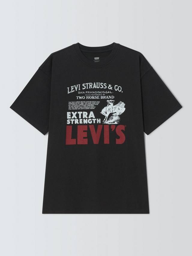 

Хлопковая футболка Regular Fit с коротким рукавом и винтажным принтом Levi's, Poster Black