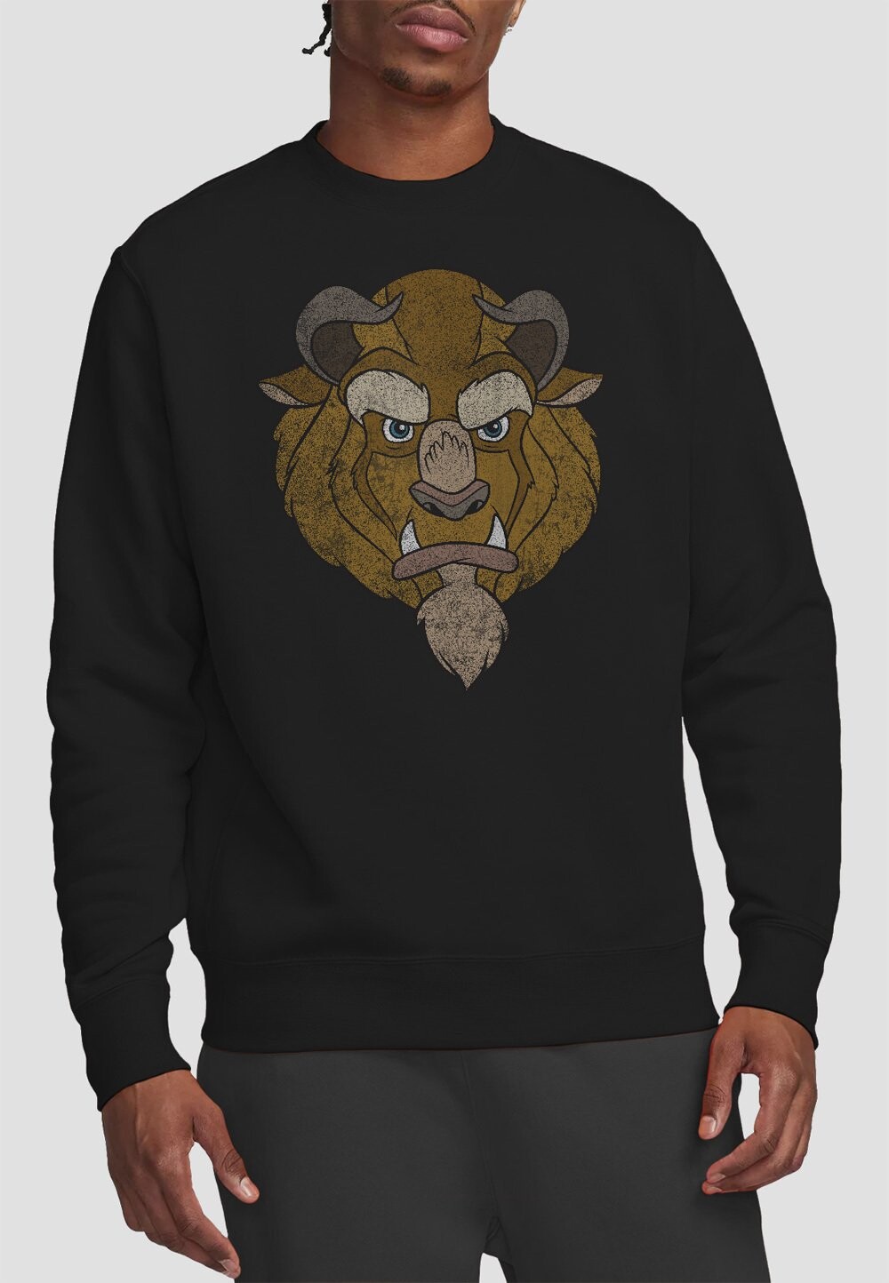 

Толстовка BEAUTY AND THE BEAST BEAST HEAD- PRINT Disney, черный
