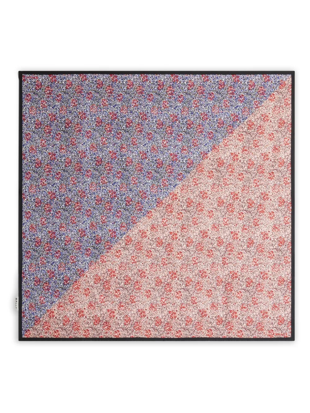 

Твиловый шарф с цветочным принтом Bally, красный