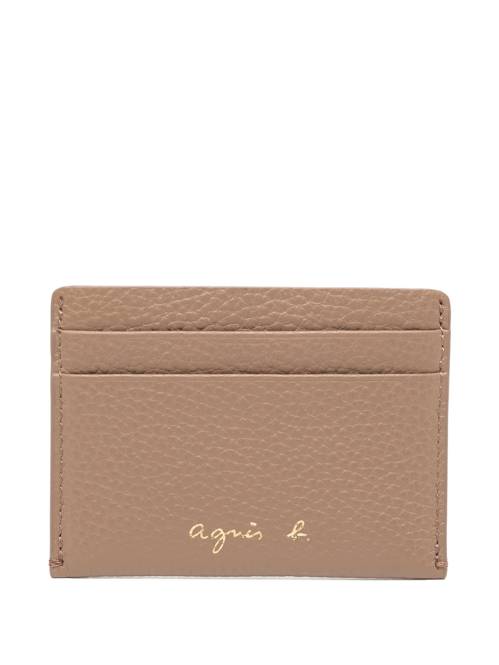 

Картхолдер с логотипом Agnès B., коричневый