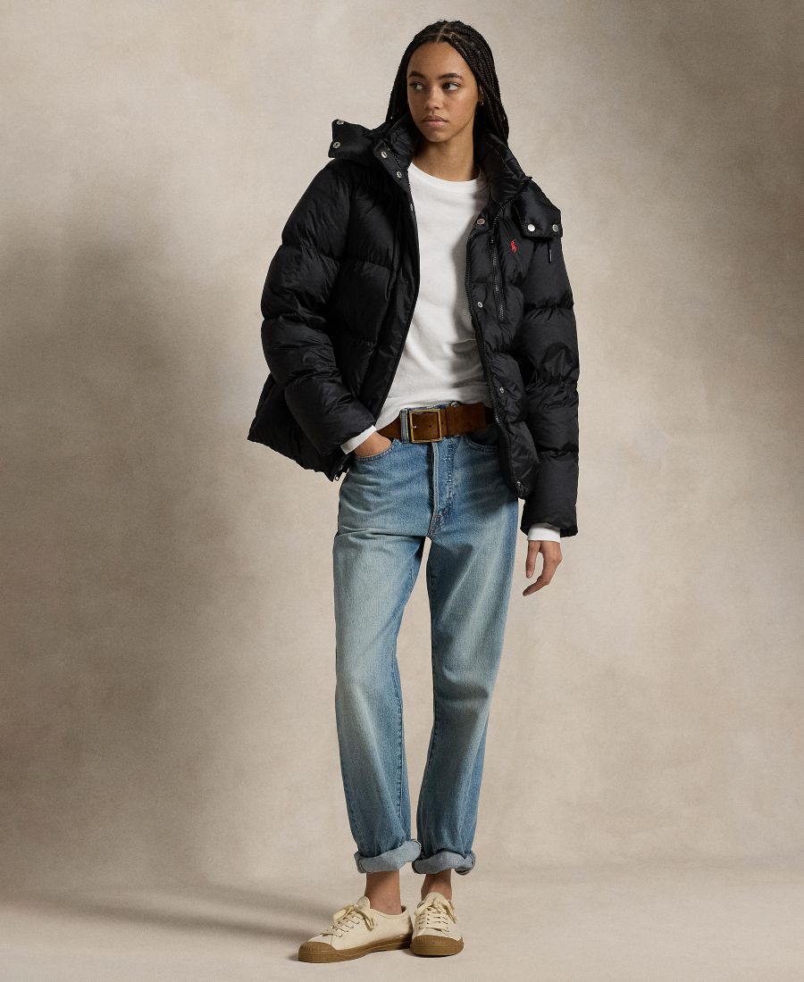 Женская водоотталкивающая стеганая куртка с длинными рукавами Polo Ralph Lauren, Polo Black — фото 2
