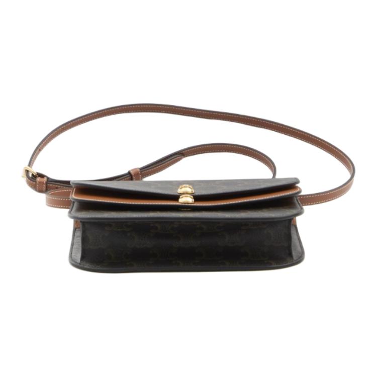 Кожаная коричневая сумка-кроссбоди для женщин CELINE, Box(Set+Box) — фото 4