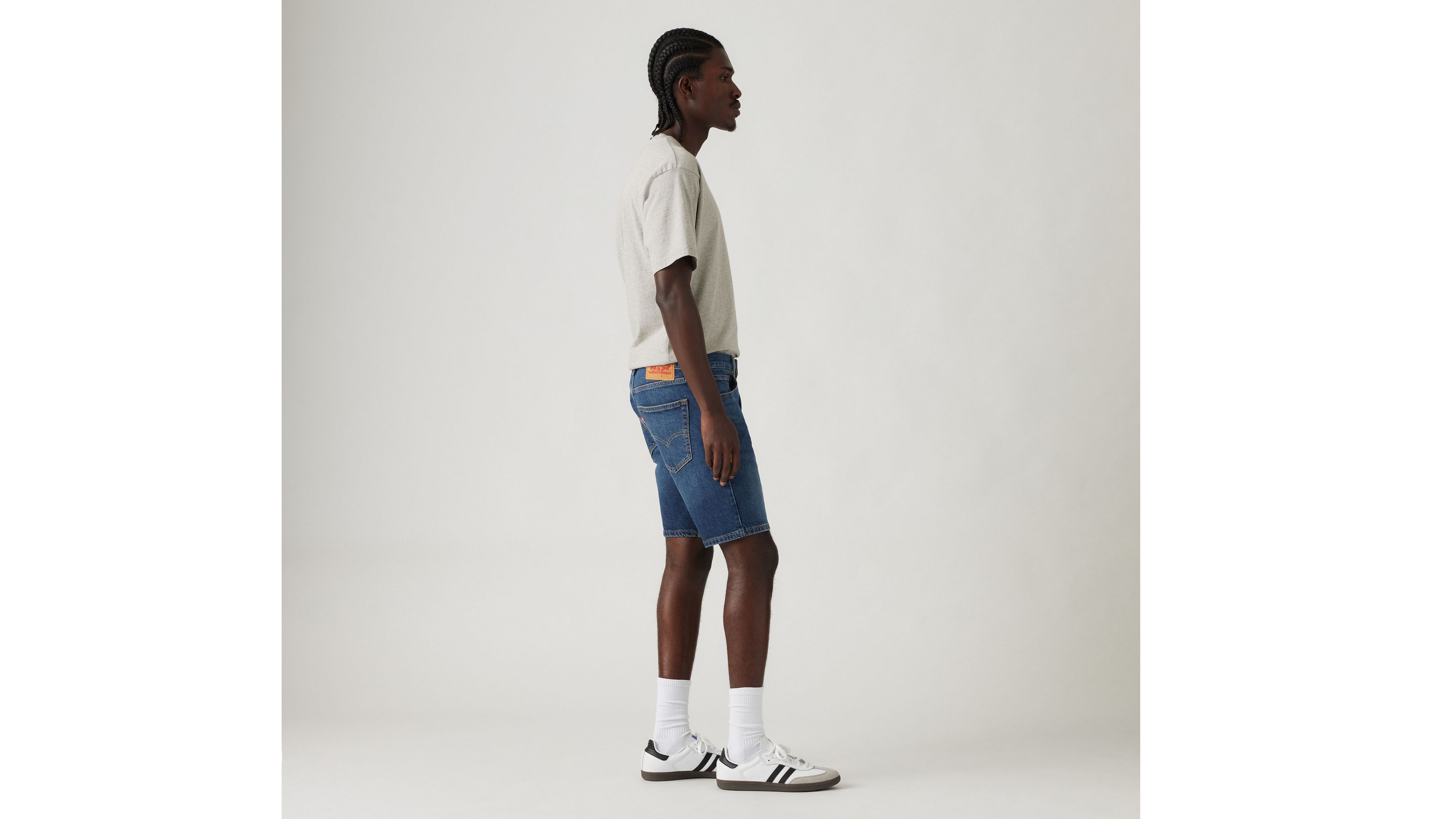 Мужские шорты Levi's 412 Slim Fit, темно-синий — фото 4