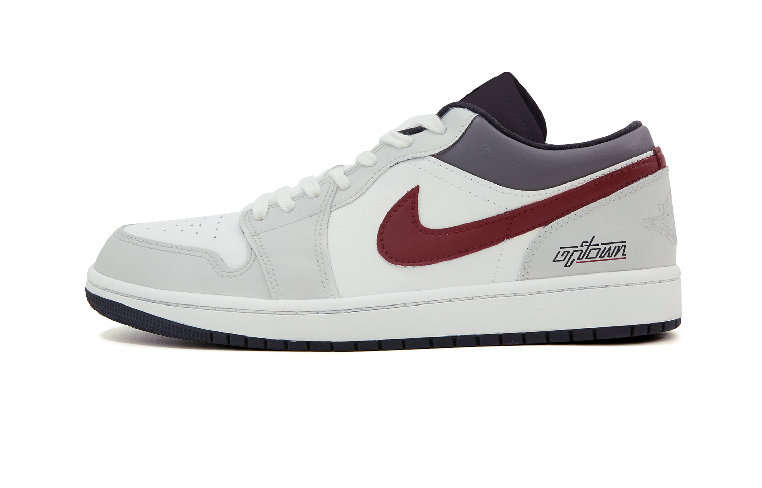 Jordan Детские баскетбольные кроссовки low top Air 1 Slip Resistant Abrasion Resistant Red Gray для подростков — фото 3