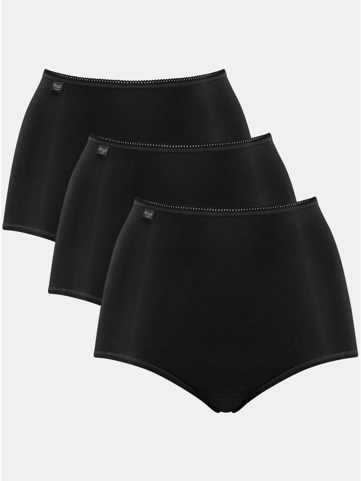 

Sloggi Черные трусы с высокой талией