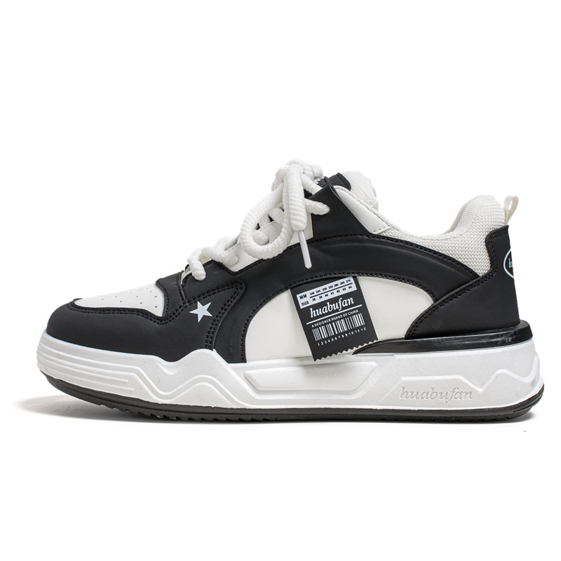 

Детские скейтерские кроссовки для подростков Cotton Gene, белый/черный