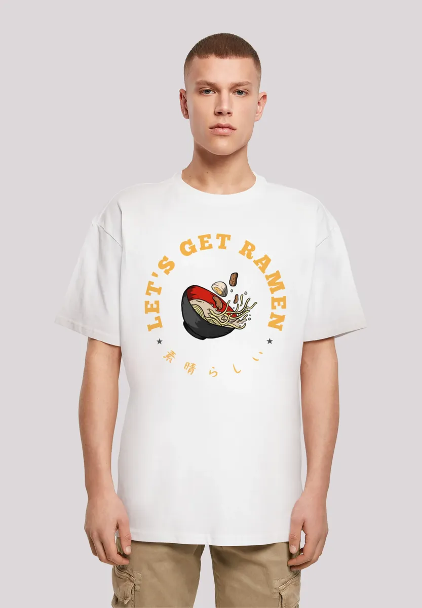

Футболка F4NT4STIC "Les get Ramen", принт, белый