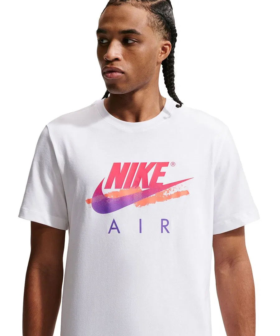 Мужская футболка с круглым вырезом DNA Futura Nike, White — фото 2