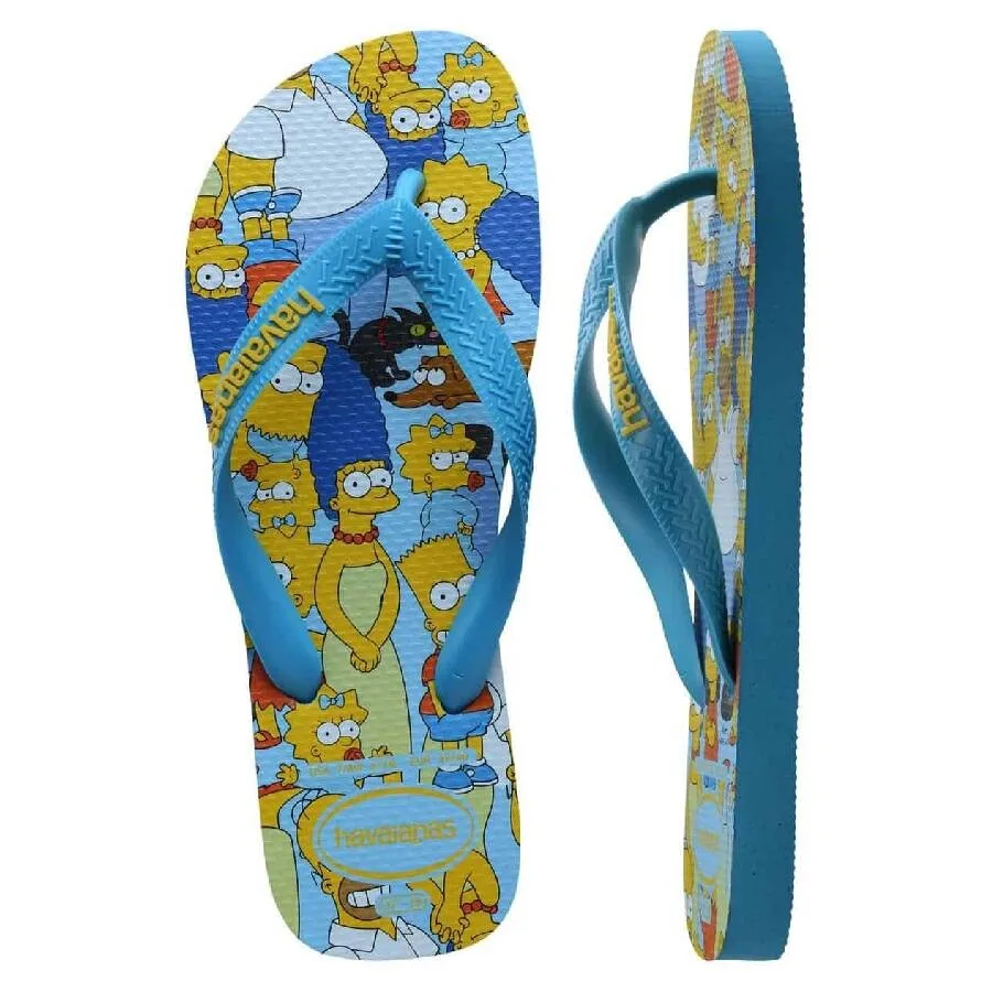 Резиновые шлепанцы Havaianas с графическим принтом Симпсонов, размер бренда 45/46 (US размер M 13) — фото 4