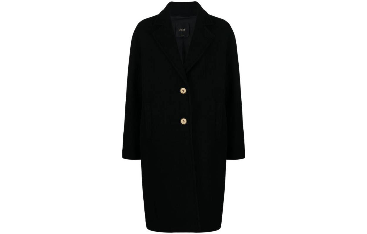 

PINKO Пальто Женское Черное, Черный, PINKO Пальто Женское Черное