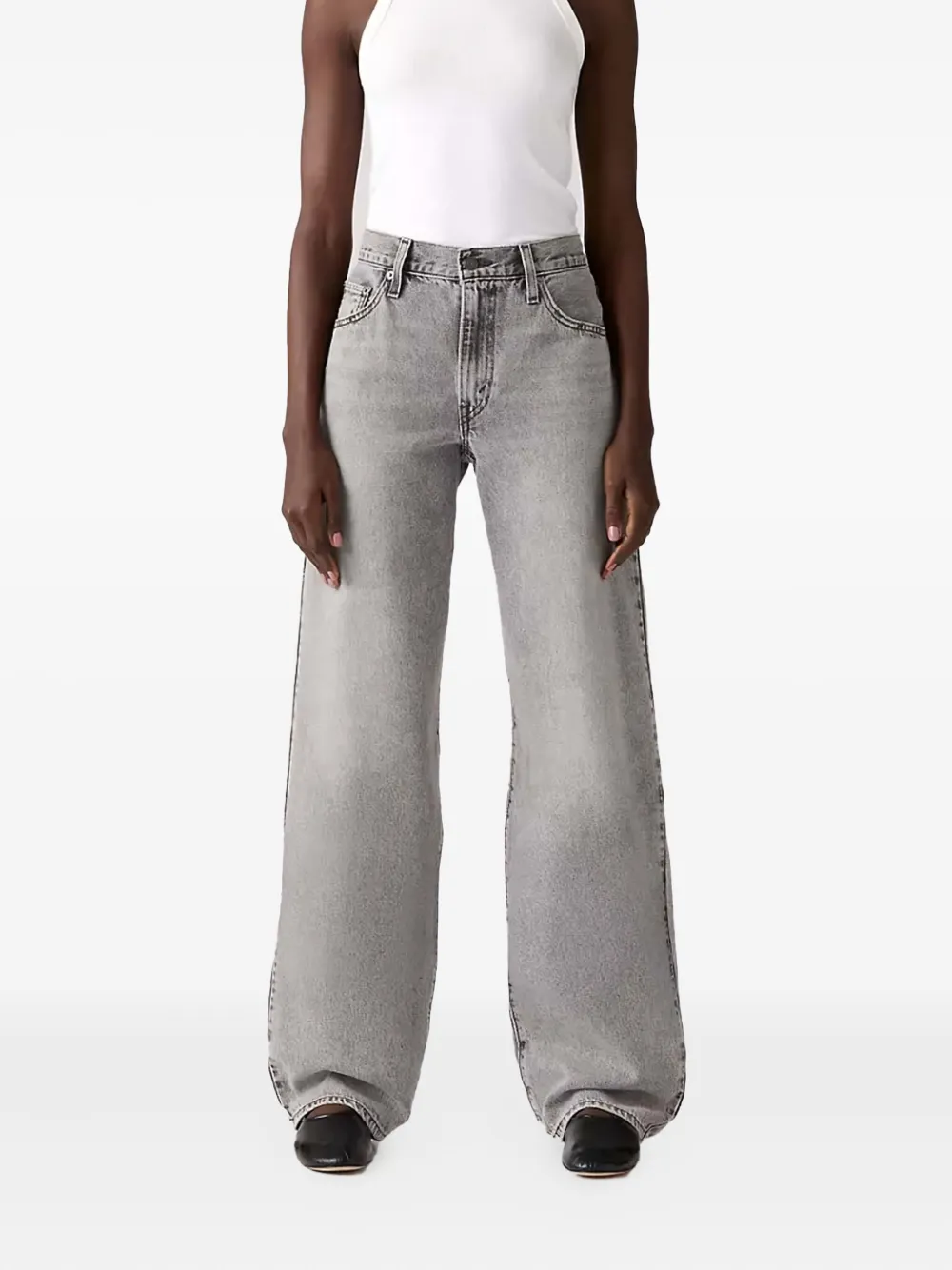 Джинсы Baggy Dad с пятью карманами Levi's, серый — фото 2