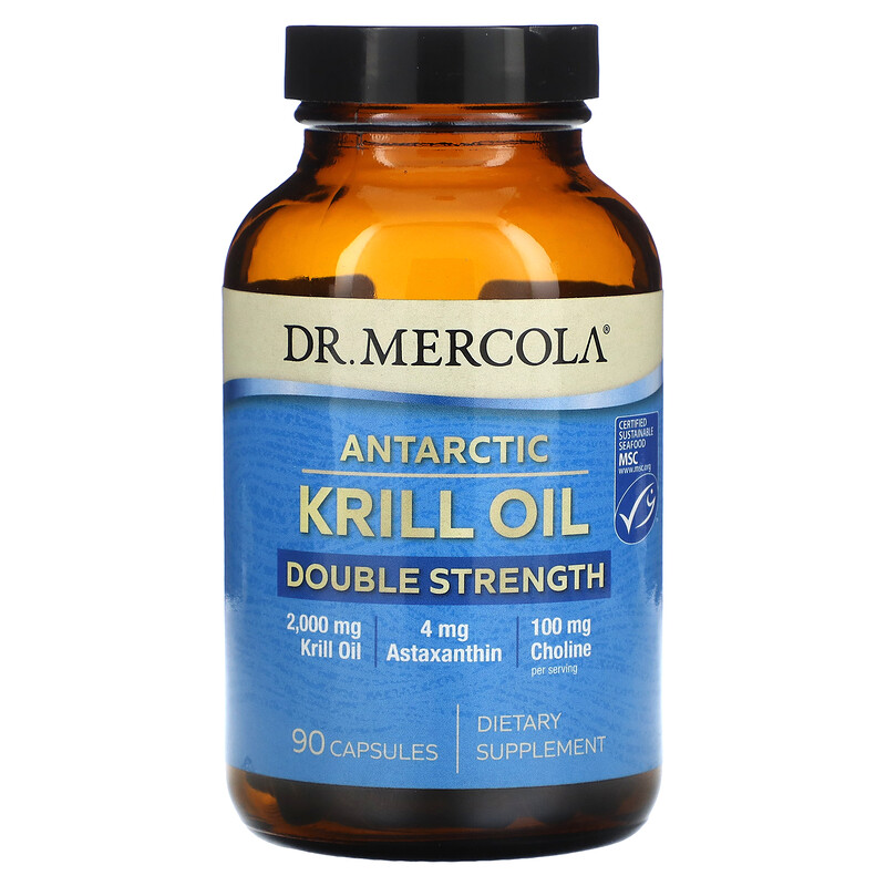 

Dr. Mercola, Масло антарктического криля, двойного действия, 90 капсул