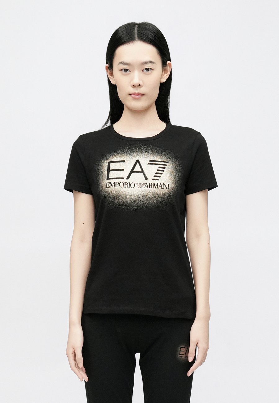 

Футболка EA7 Emporio Armani Print T-shirt, Black/Rose Gold-Coloured/Black, Черный, Футболка EA7 Emporio Armani Print T-shirt, Black/Rose Gold-Coloured/Black