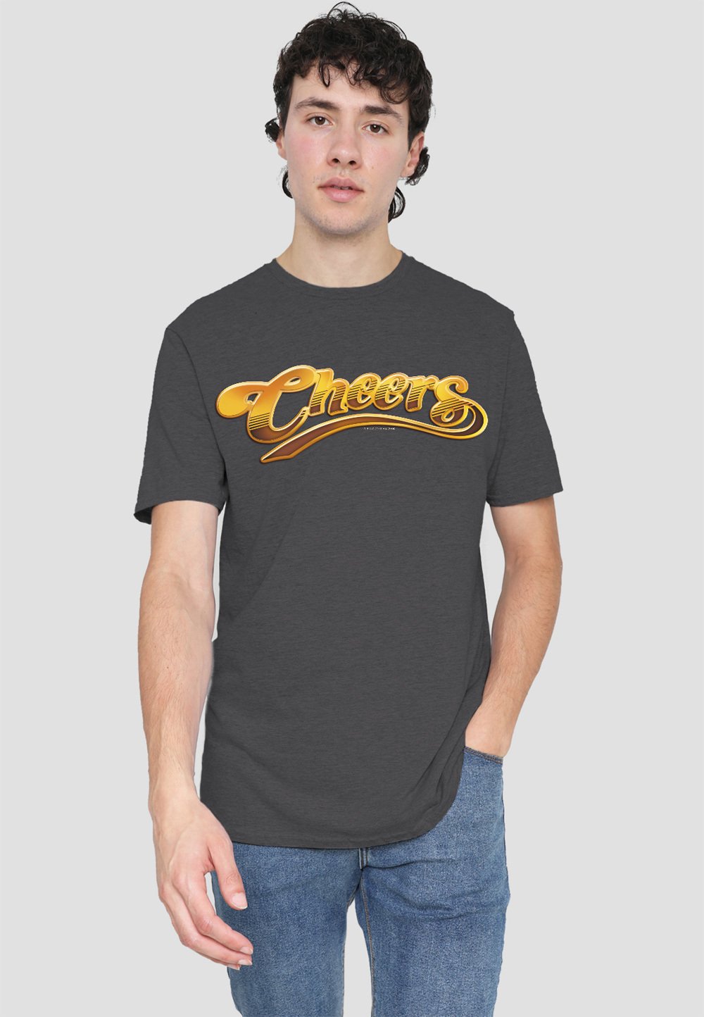 

Футболка с принтом CHEERS LOGO Cotton Soul, антрацит
