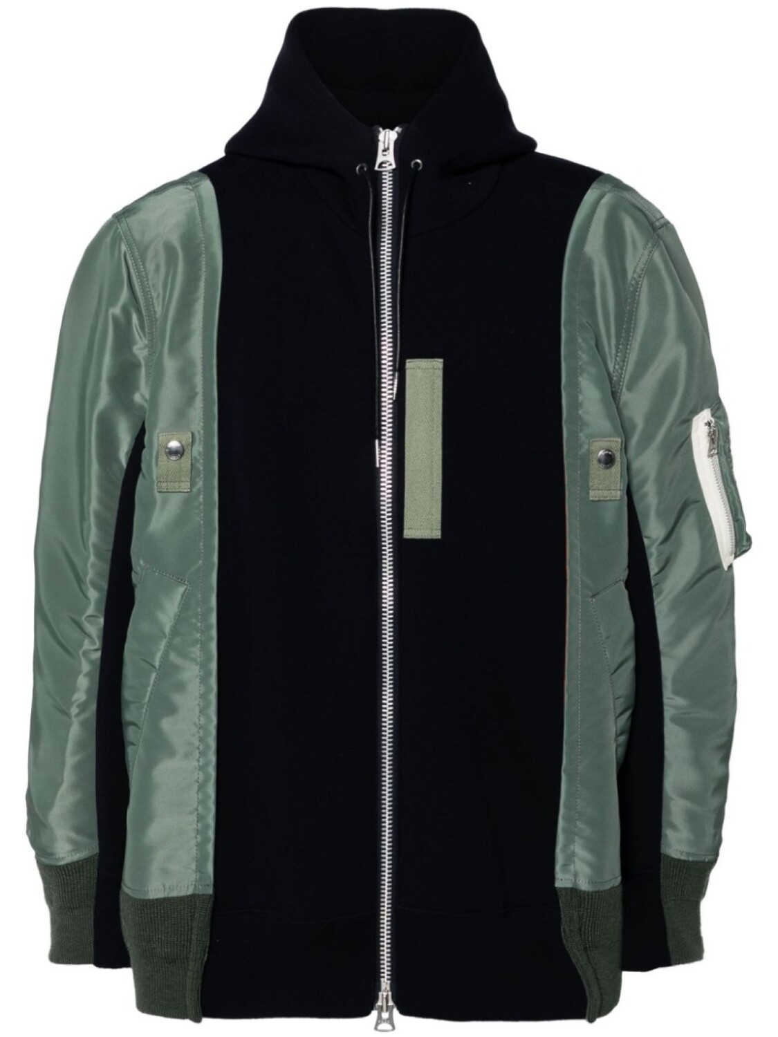 

Sacai толстовка с капюшоном из твила, зеленый