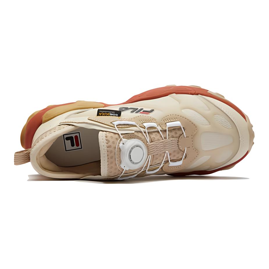 FILA KIDS Детские кроссовки Dragon Carp с низким верхом, устойчивые к скольжению, истиранию и отскоку, желто-коричневые — фото 4
