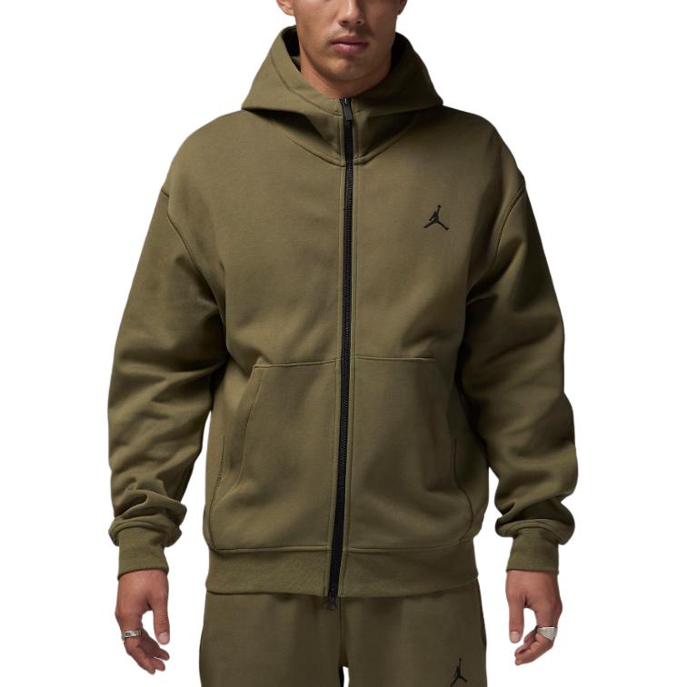 

Спортивная худи с капюшоном мужская Dri-FIT на молнии Jordan, оливковый
