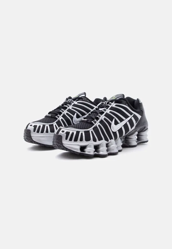 Кроссовки shox tl унисекс Nike Sportswear, Black/Metallic Silver-Coloured/Volt Ice/Photon Dust/White — фото 2