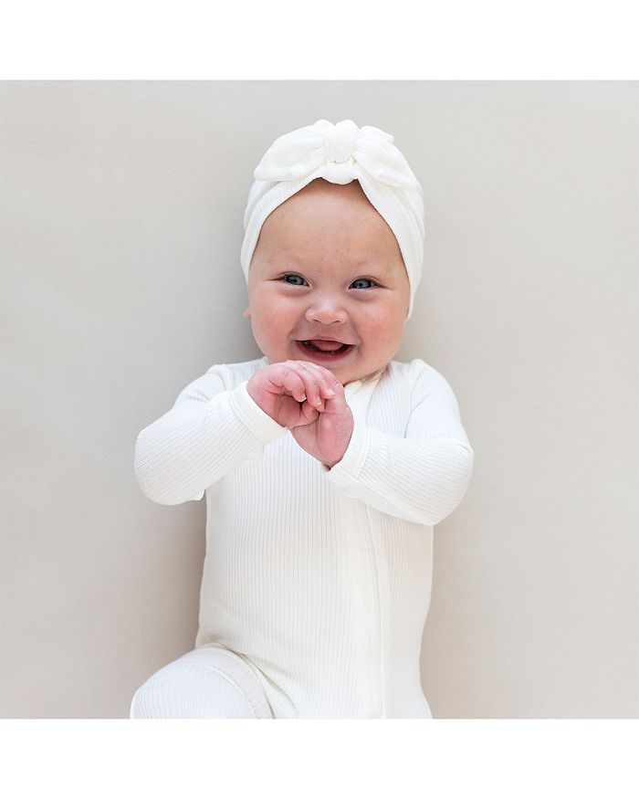 Унисекс комбинезон на молнии с резинкой - для малышей Kyte Baby, белый — фото 3
