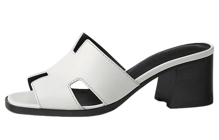 HERMES Сандалии Helia Slide женские белые 6 см
