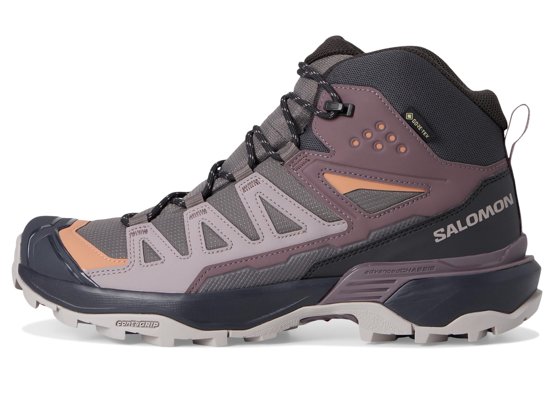 Кроссовки женские Salomon X Ultra 360 Mid GTX комбинированные, мультиколор — фото 4