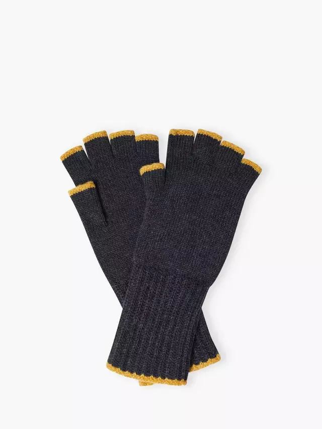 

Перчатки Brora Fingerless Cashmere, цвет midnight/ochre