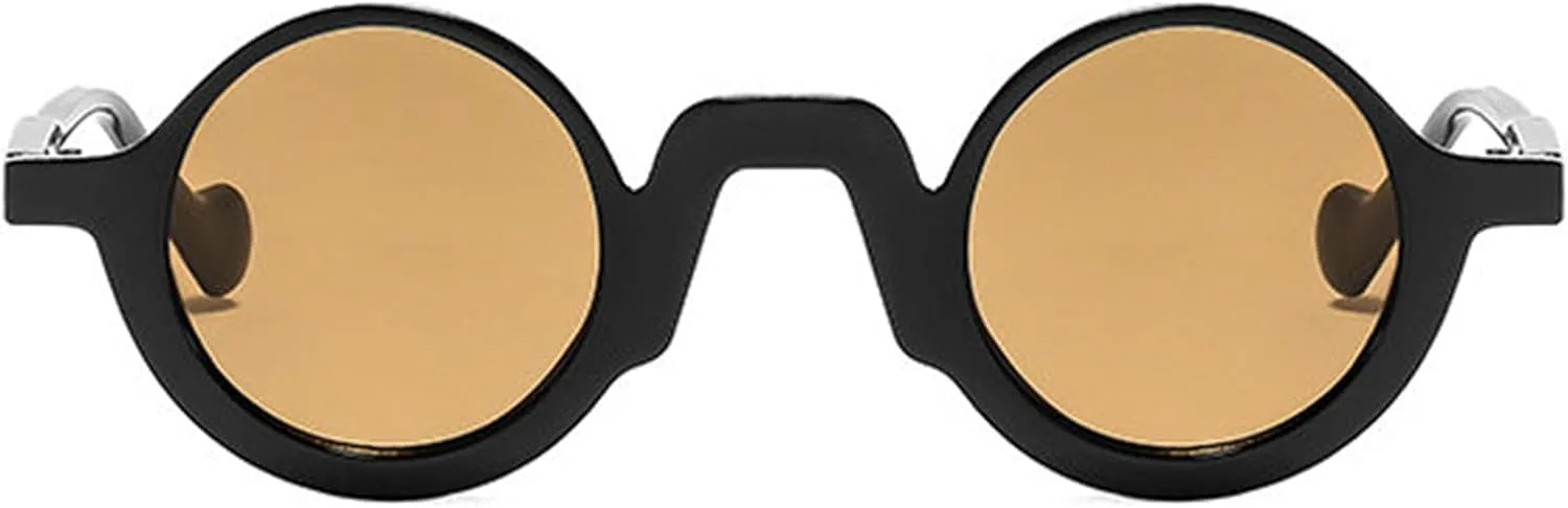 

Солнцезащитные очки COTIA Retro Small Round для женщин и мужчин, модные, в классическом винтажном стиле, элегантные, для активного отдыха и путешествий, Black Tea