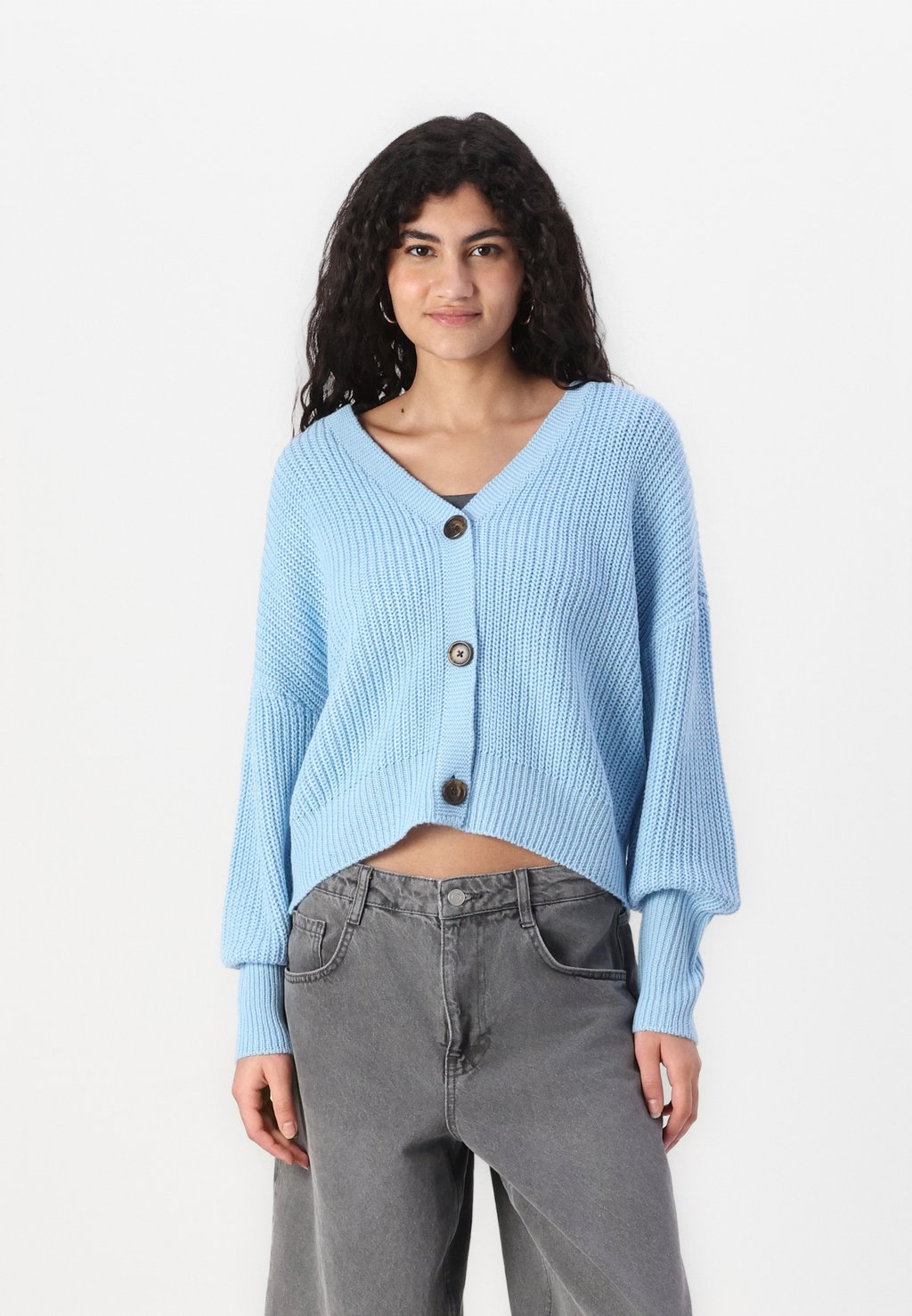 

Кардиган VMLEA V NECK CUFFCARDIGAN Vero Moda, светло-голубой