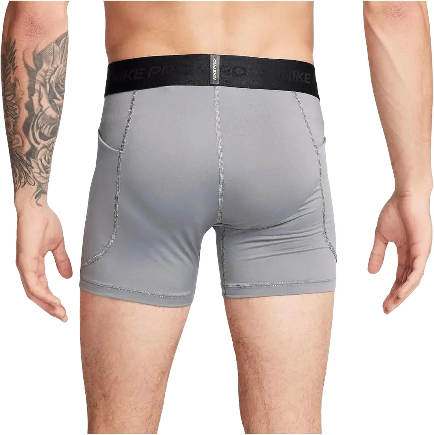 Шорты Active Nike, цвет Smoke Grey/Black — фото 2