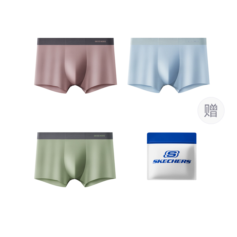 

Мужские трусы 3 штуки Skechers, зеленый