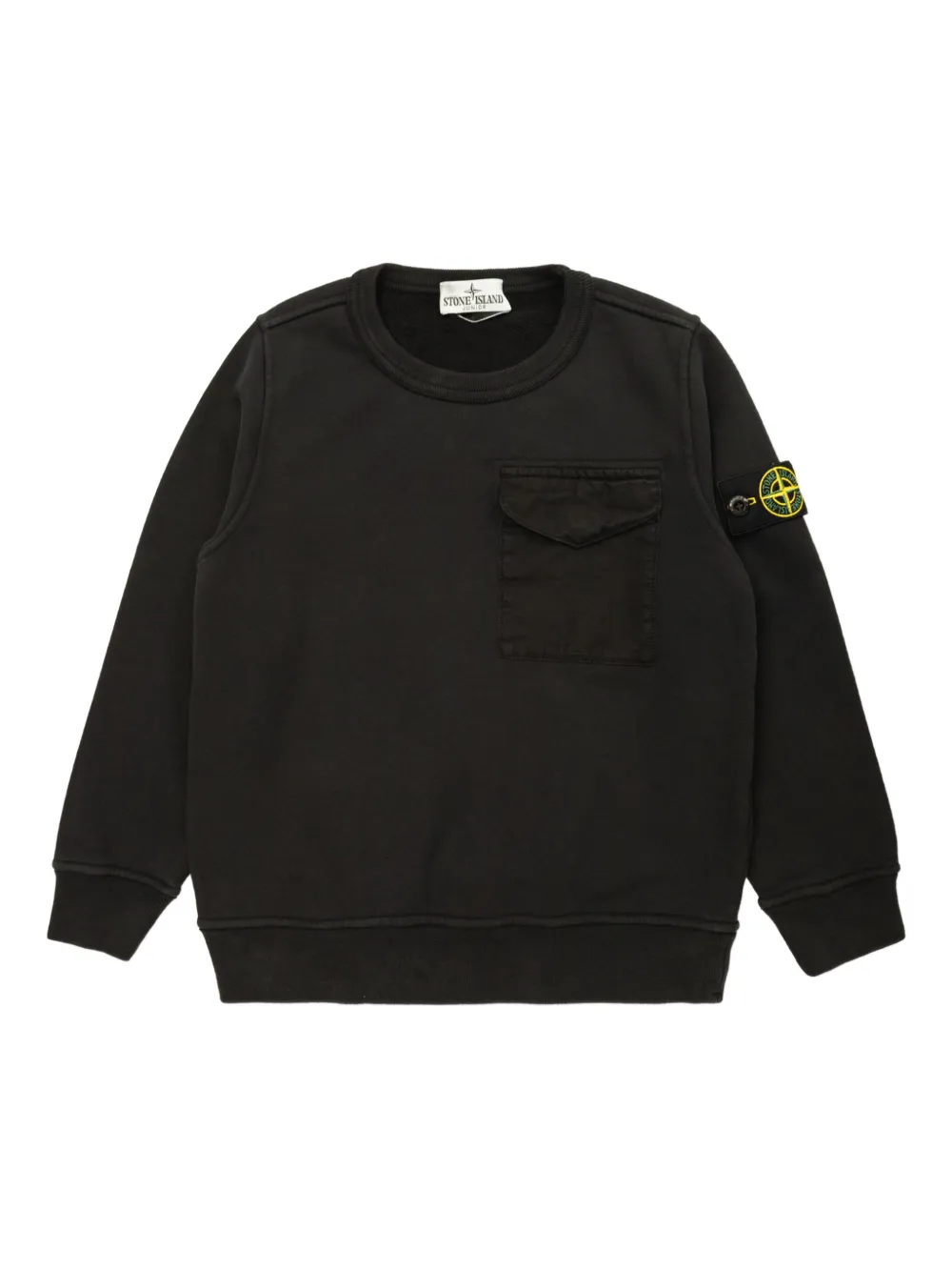 

Толстовка с нагрудным карманом Stone Island Junior, черный