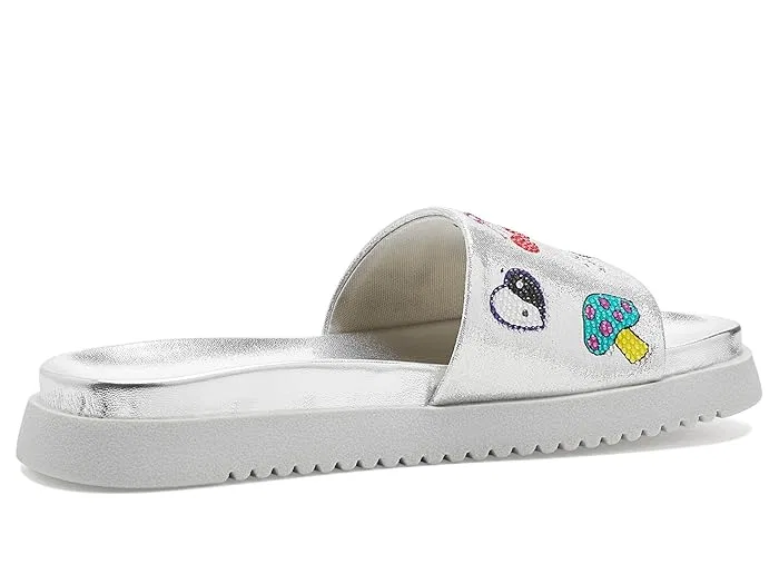 Сандалии с вышивкой Fifii Steve Madden Kids, Silver — фото 4