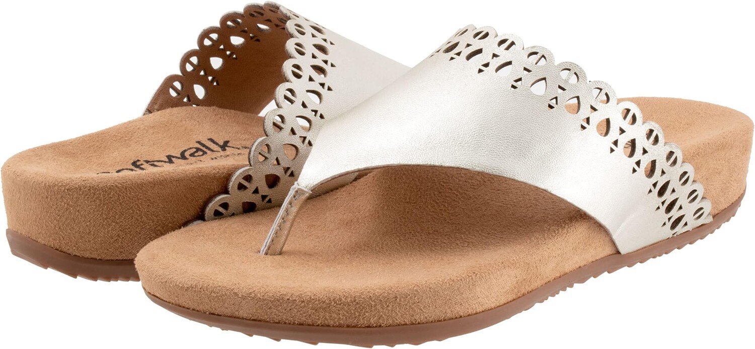 

Сандалии SoftWalk Bethany, цвет Champagne Metallic