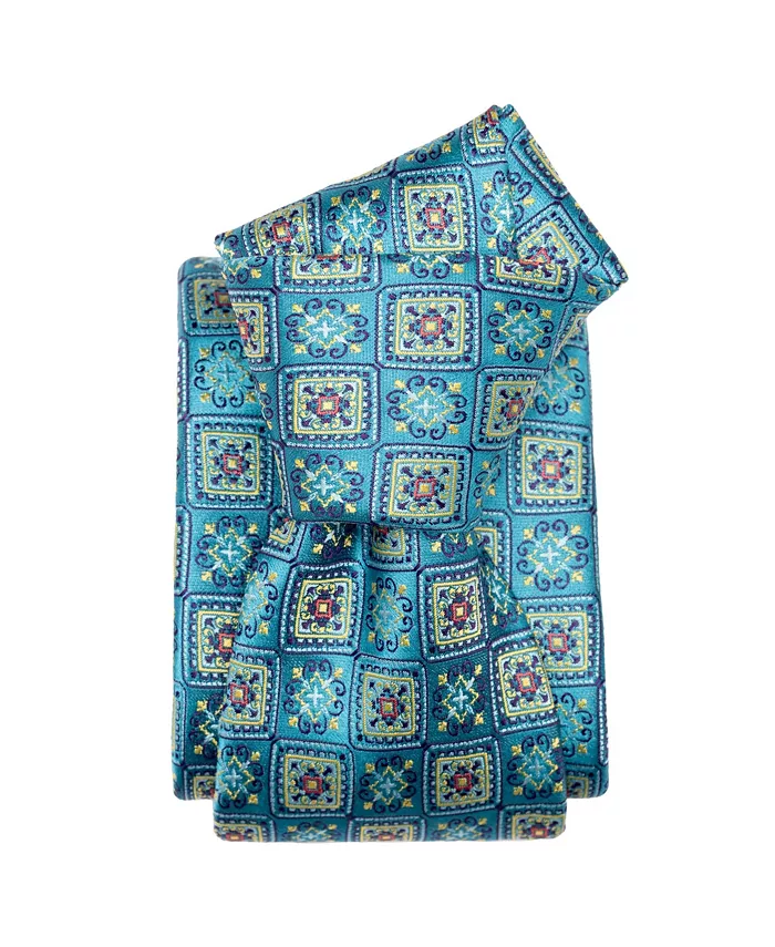 

Большой и высокий De Sica - шелковый жаккардовый галстук для мужчин Elizabetta, синий