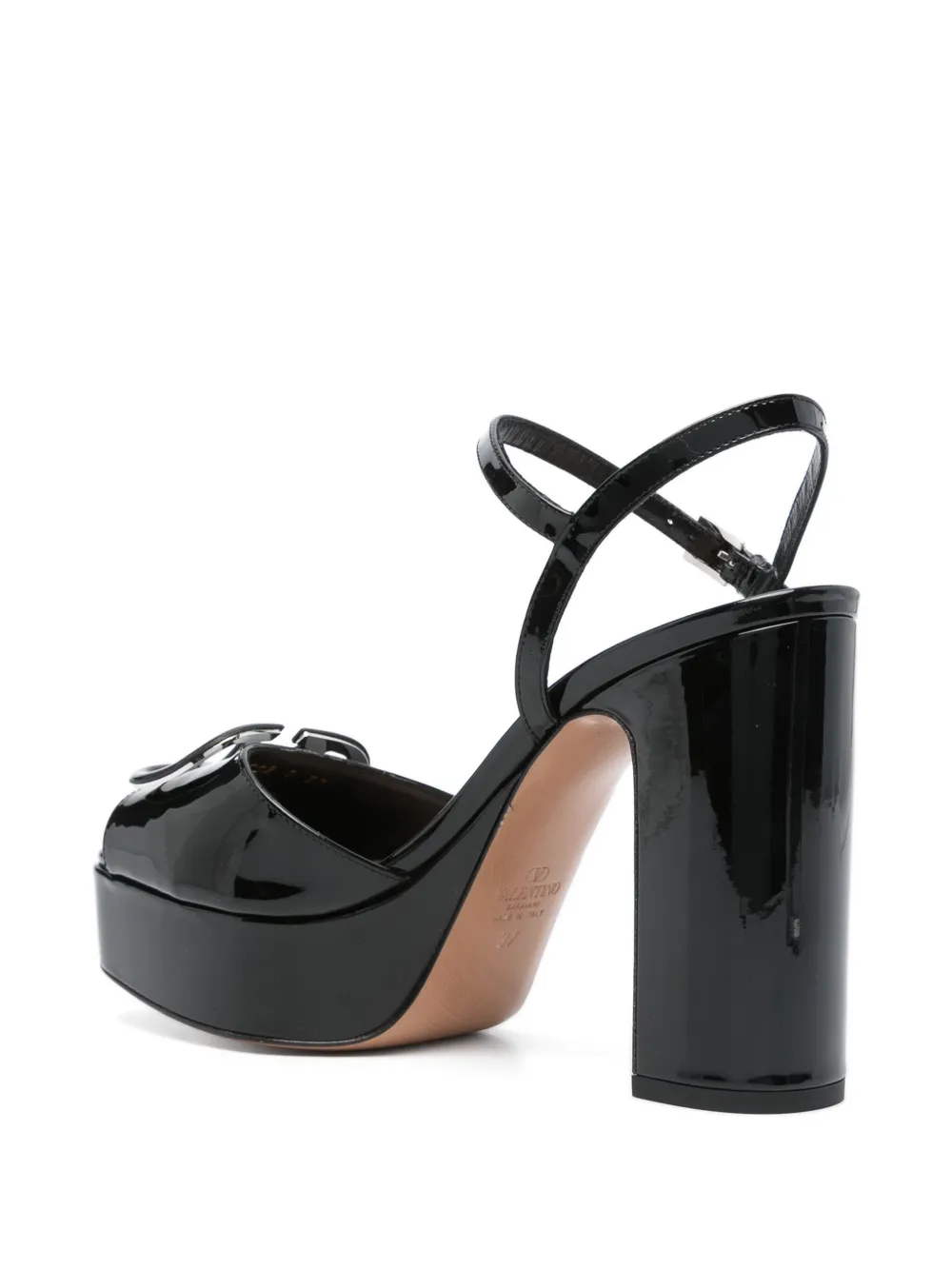 Босоножки на платформе с логотипом VLogo Signature VALENTINO GARAVANI, черный — фото 3